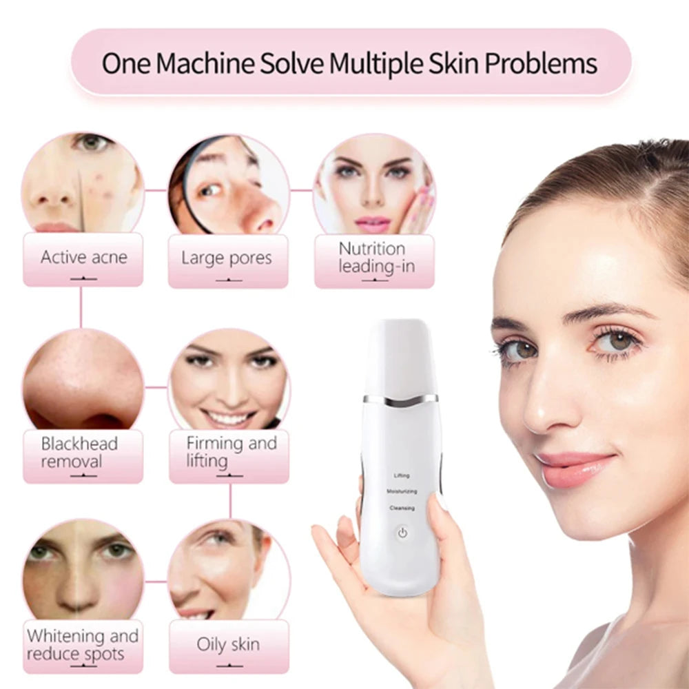 3-in-1 Ultrasonic Skin Scrubber