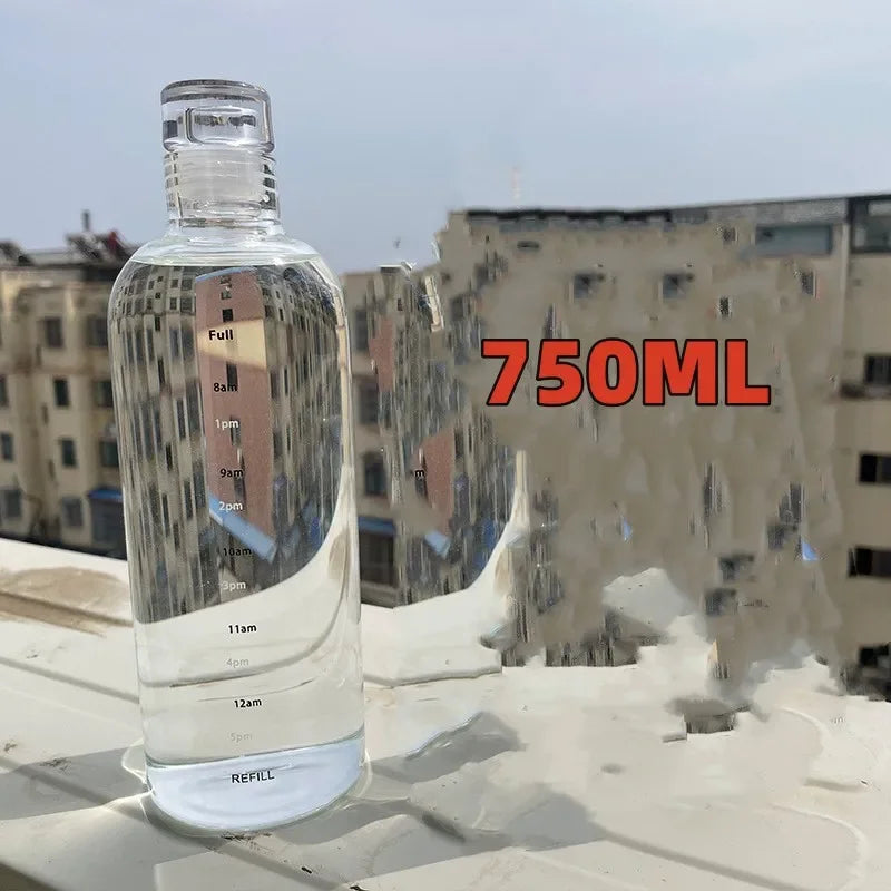 300-1000ml High Borosilicate Glass Water Bottle