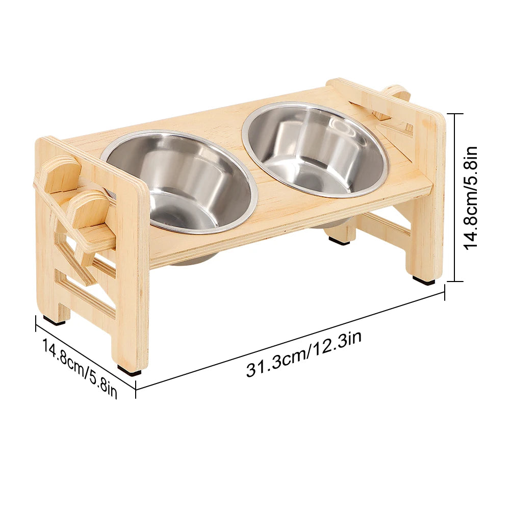 Elevated Small Toy Dog Cat Bowls