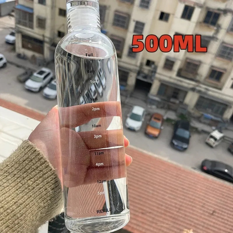300-1000ml High Borosilicate Glass Water Bottle