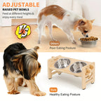 Elevated Small Toy Dog Cat Bowls